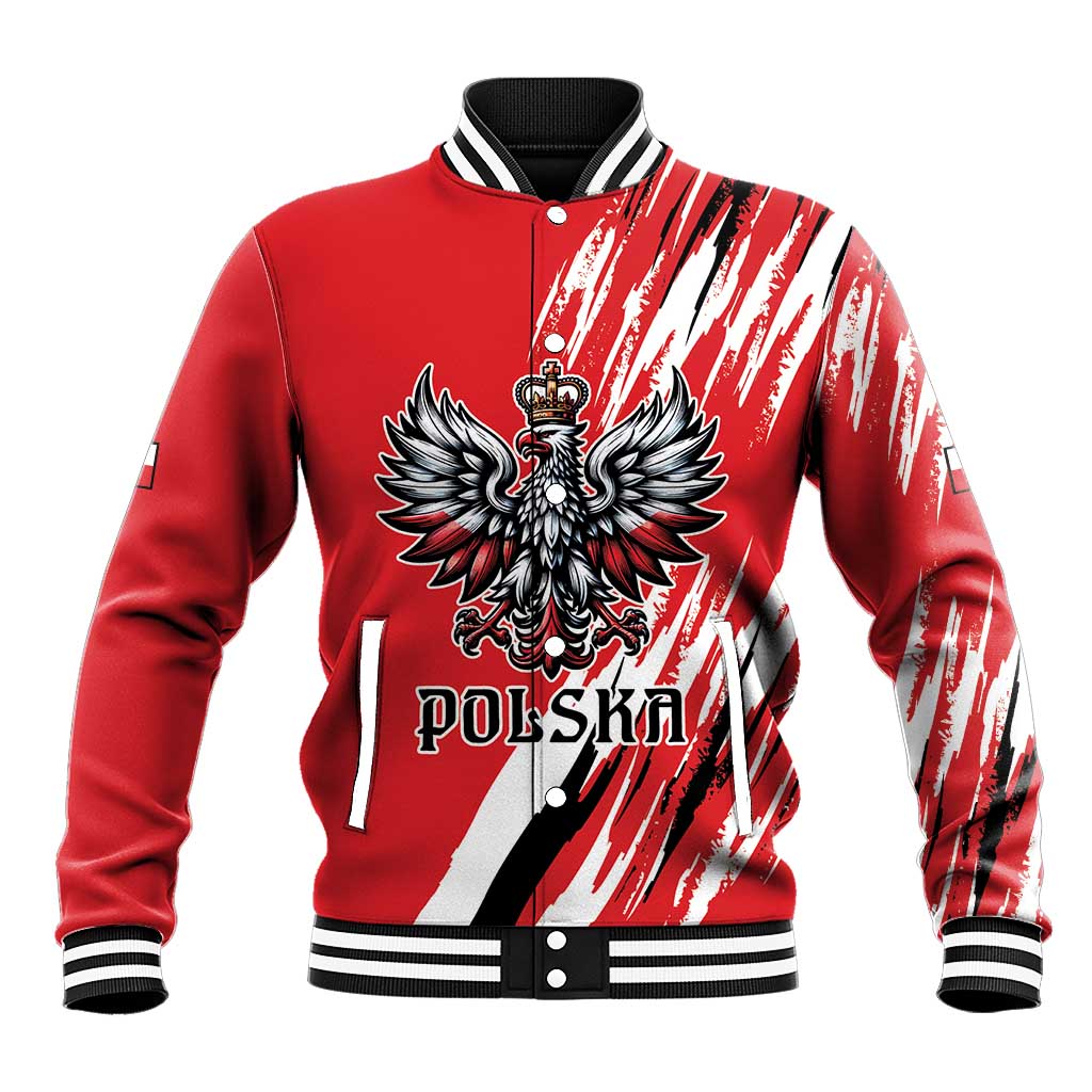 Poland National Flag Day Personalized Baseball Jacket Polsk Eagle Simple Style