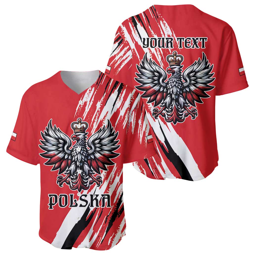 Poland National Flag Day Personalized Baseball Jersey Polsk Eagle Simple Style