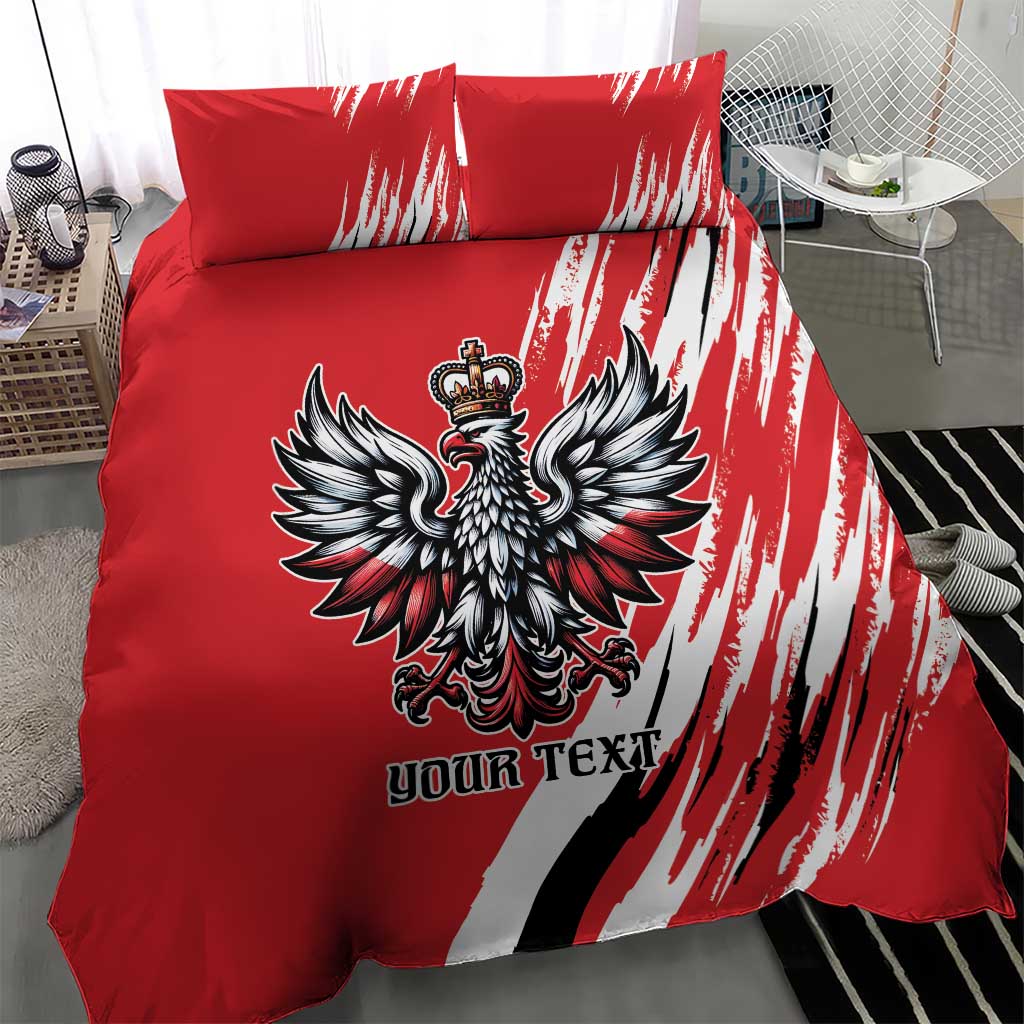 Poland National Flag Day Personalized Bedding Set Polsk Eagle Simple Style
