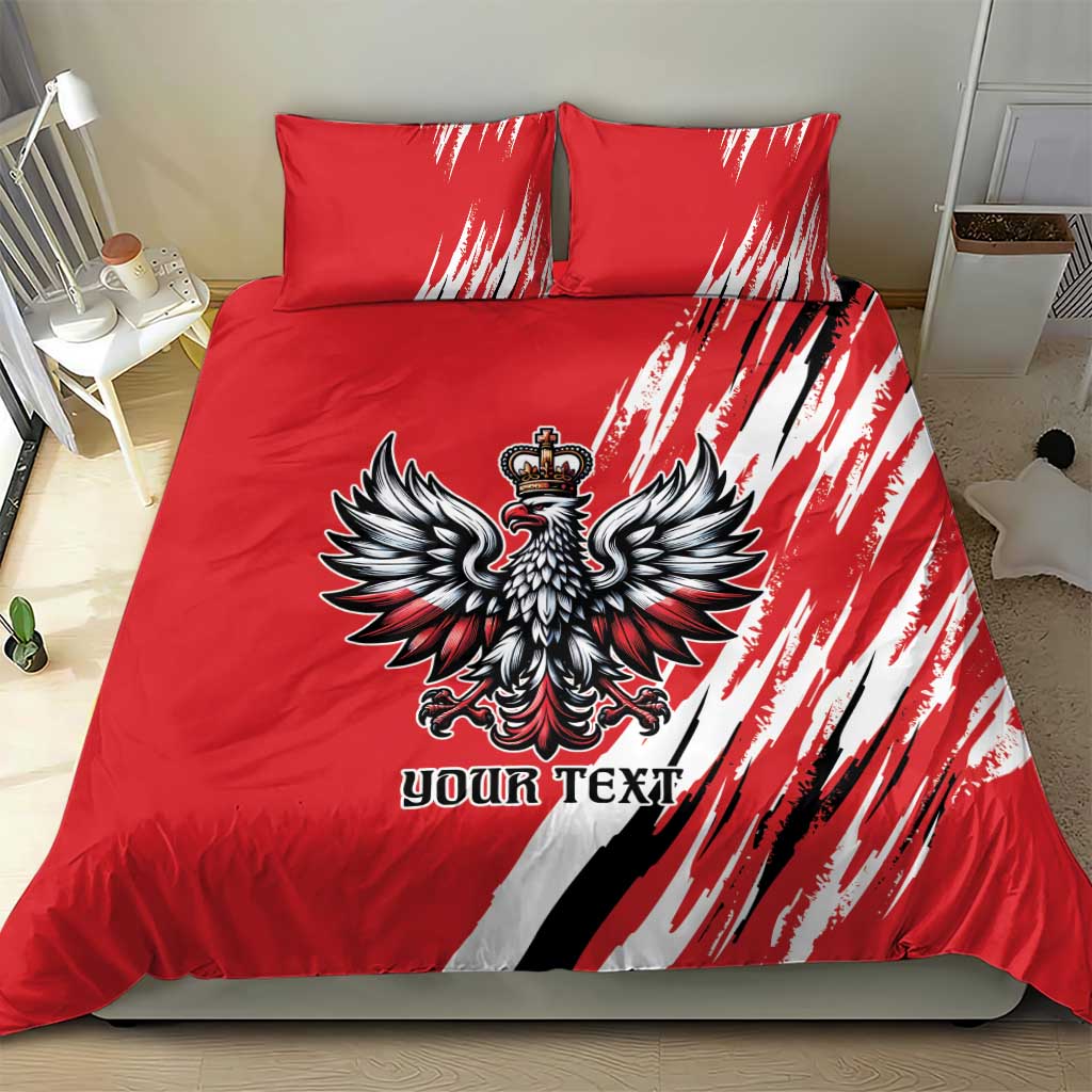 Poland National Flag Day Personalized Bedding Set Polsk Eagle Simple Style