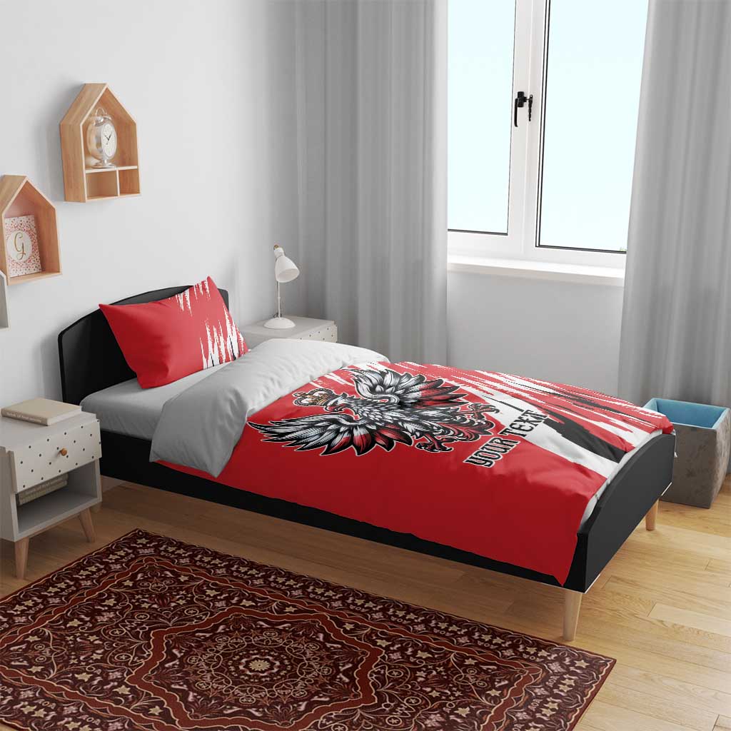 Poland National Flag Day Personalized Bedding Set Polsk Eagle Simple Style