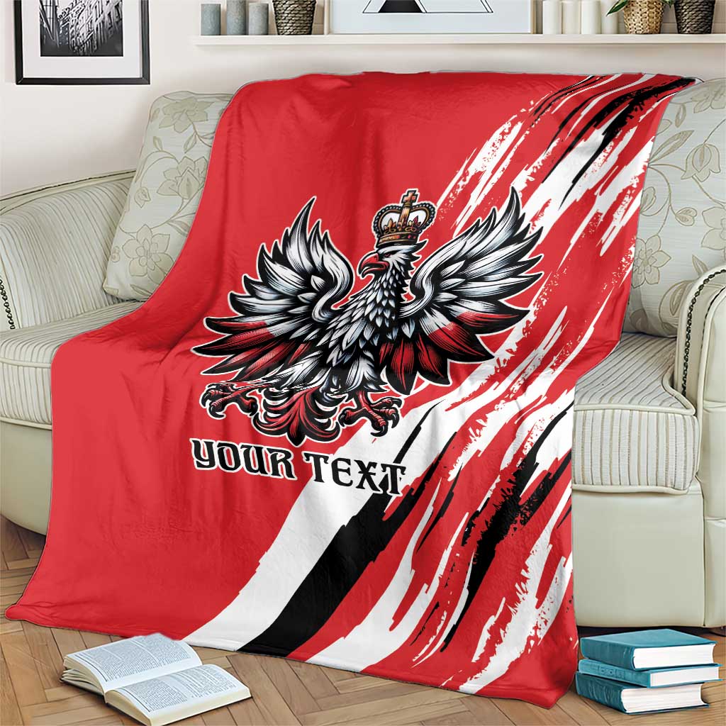 Poland National Flag Day Personalized Blanket Polsk Eagle Simple Style