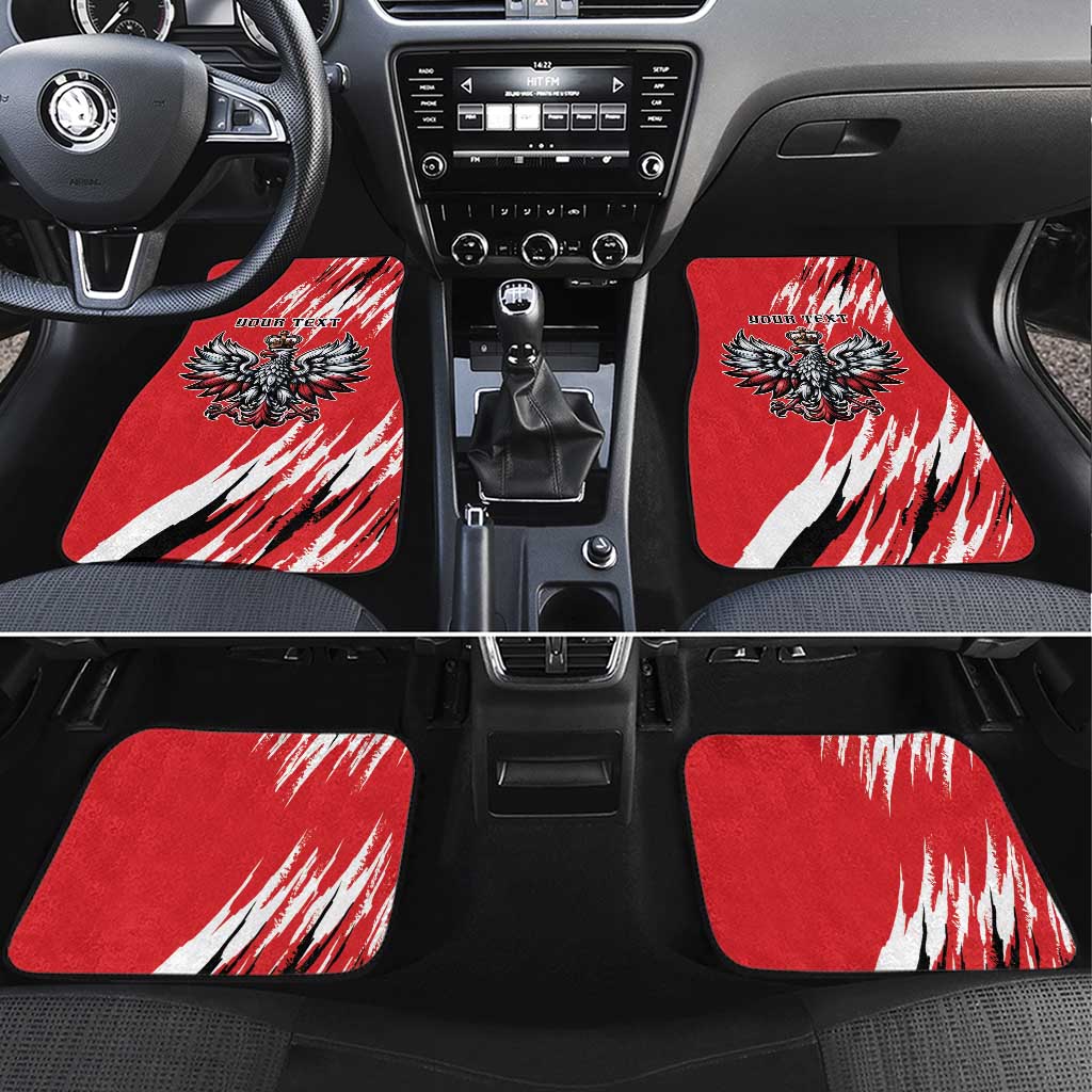 Poland National Flag Day Personalized Car Mats Polsk Eagle Simple Style