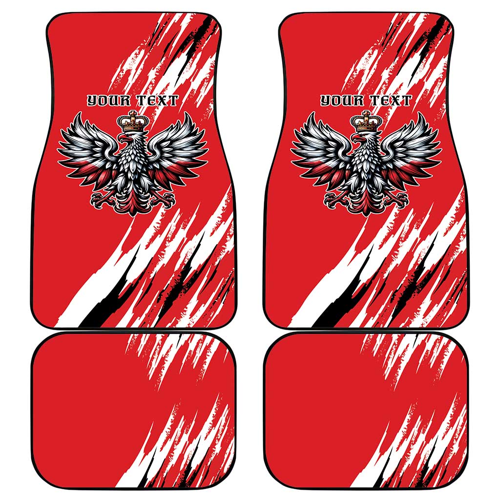Poland National Flag Day Personalized Car Mats Polsk Eagle Simple Style
