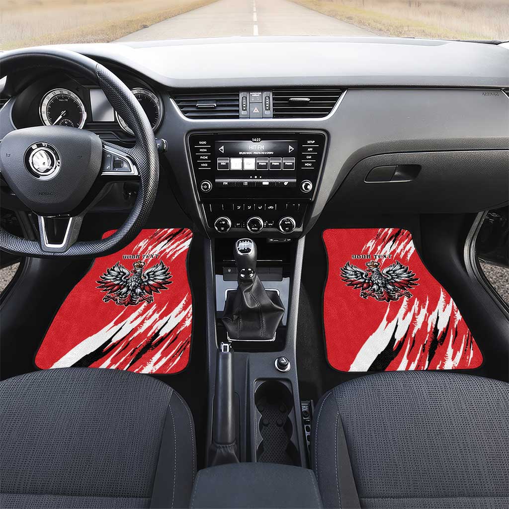 Poland National Flag Day Personalized Car Mats Polsk Eagle Simple Style