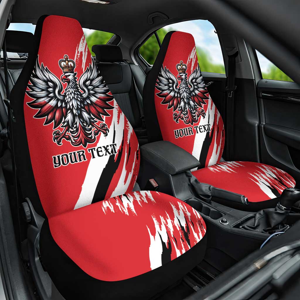 Poland National Flag Day Personalized Car Seat Cover Polsk Eagle Simple Style