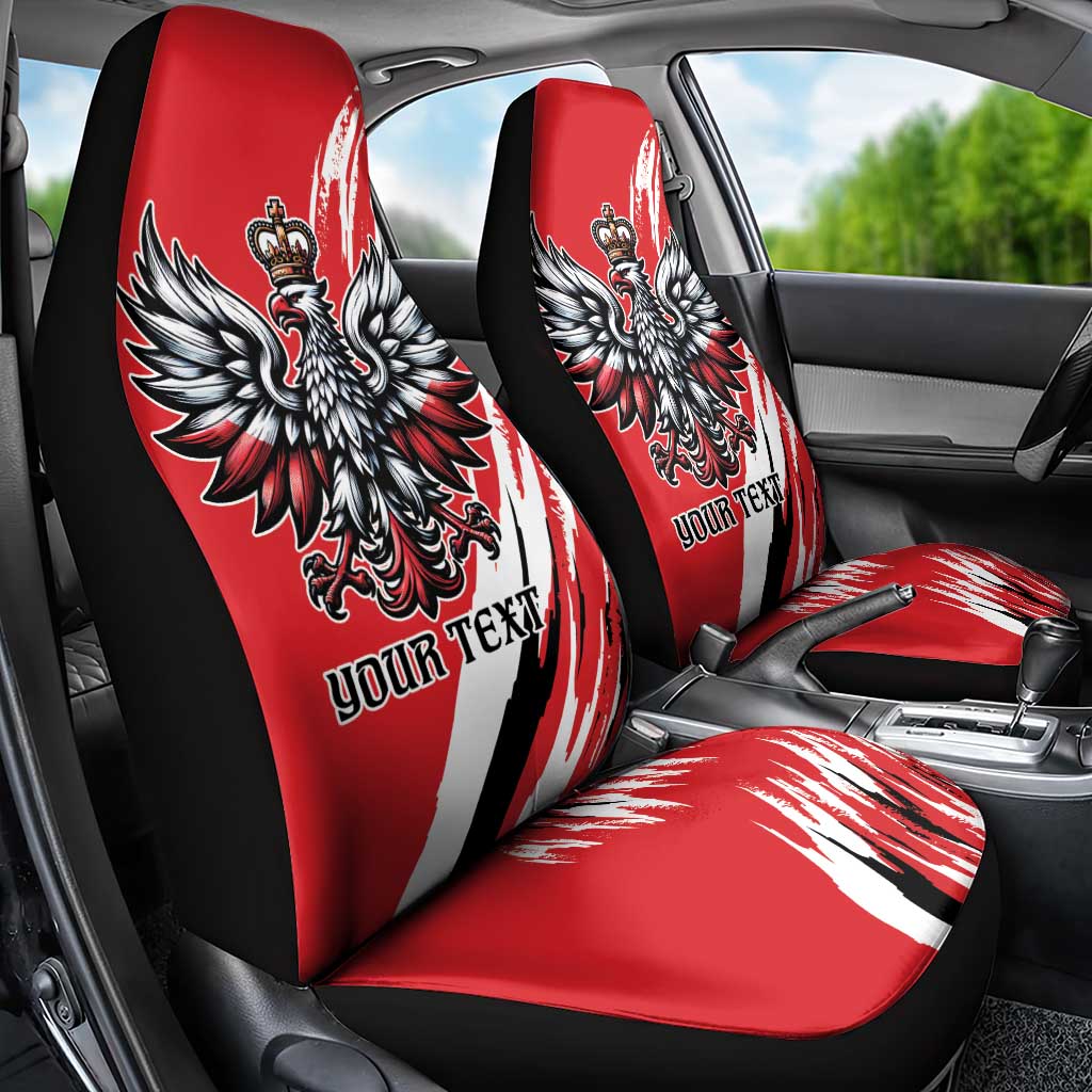 Poland National Flag Day Personalized Car Seat Cover Polsk Eagle Simple Style