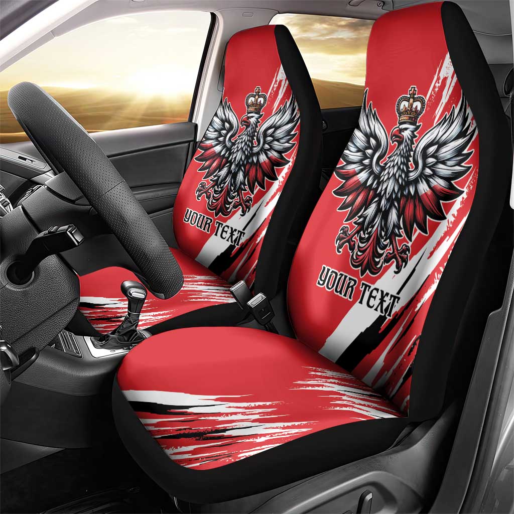 Poland National Flag Day Personalized Car Seat Cover Polsk Eagle Simple Style
