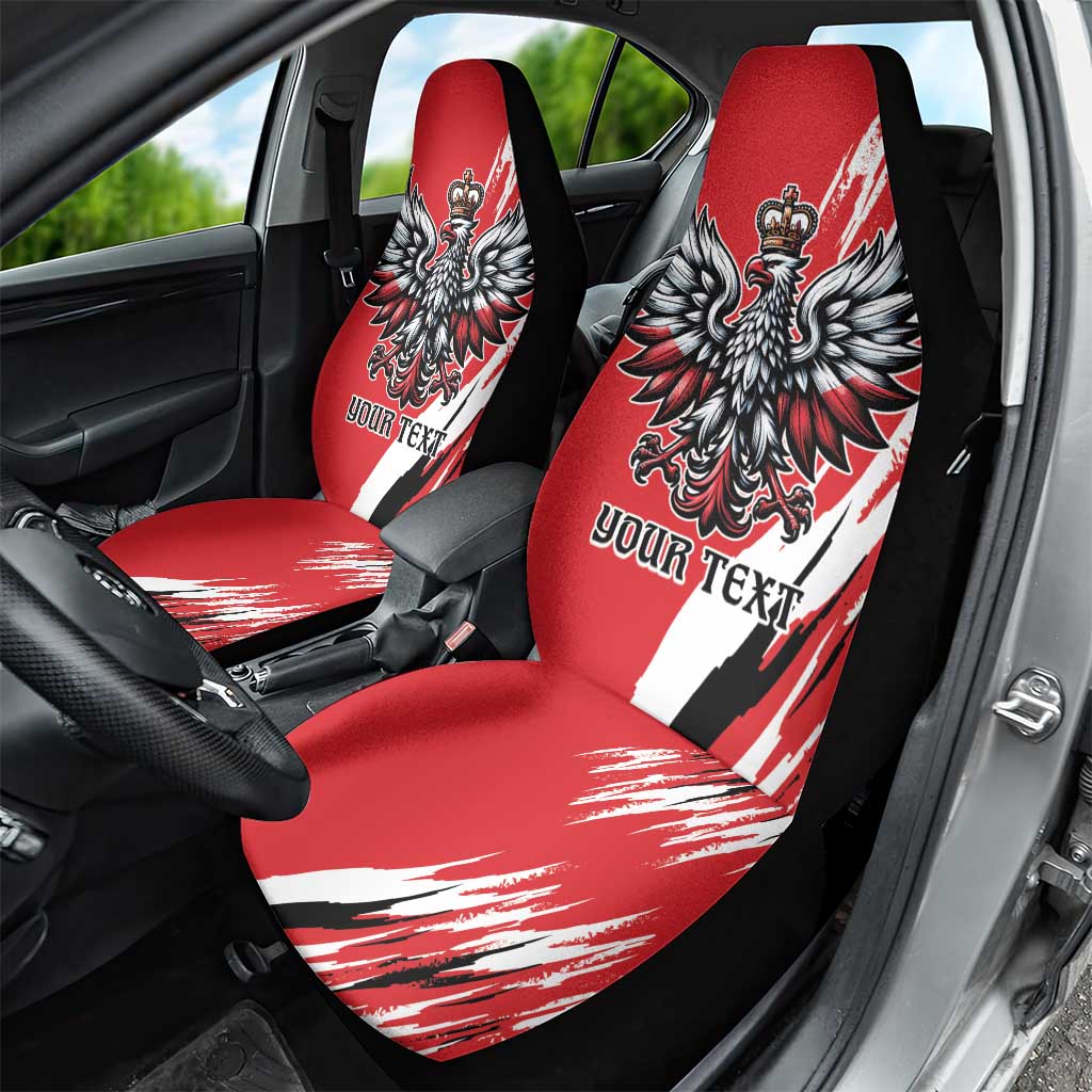 Poland National Flag Day Personalized Car Seat Cover Polsk Eagle Simple Style