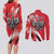 Poland National Flag Day Personalized Couples Matching Long Sleeve Bodycon Dress and Long Sleeve Button Shirt Polsk Eagle Simple Style
