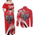 Poland National Flag Day Personalized Couples Matching Off Shoulder Maxi Dress and Long Sleeve Button Shirt Polsk Eagle Simple Style