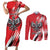 Poland National Flag Day Personalized Couples Matching Short Sleeve Bodycon Dress and Long Sleeve Button Shirt Polsk Eagle Simple Style