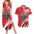 Poland National Flag Day Personalized Couples Matching Summer Maxi Dress and Hawaiian Shirt Polsk Eagle Simple Style