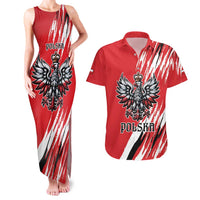 Poland National Flag Day Personalized Couples Matching Tank Maxi Dress and Hawaiian Shirt Polsk Eagle Simple Style