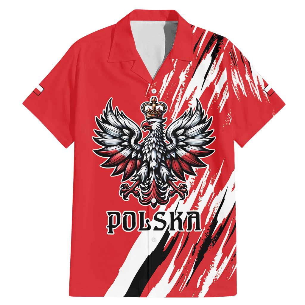 Poland National Flag Day Personalized Family Matching Mermaid Dress and Hawaiian Shirt Polsk Eagle Simple Style