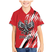 Poland National Flag Day Personalized Family Matching Mermaid Dress and Hawaiian Shirt Polsk Eagle Simple Style