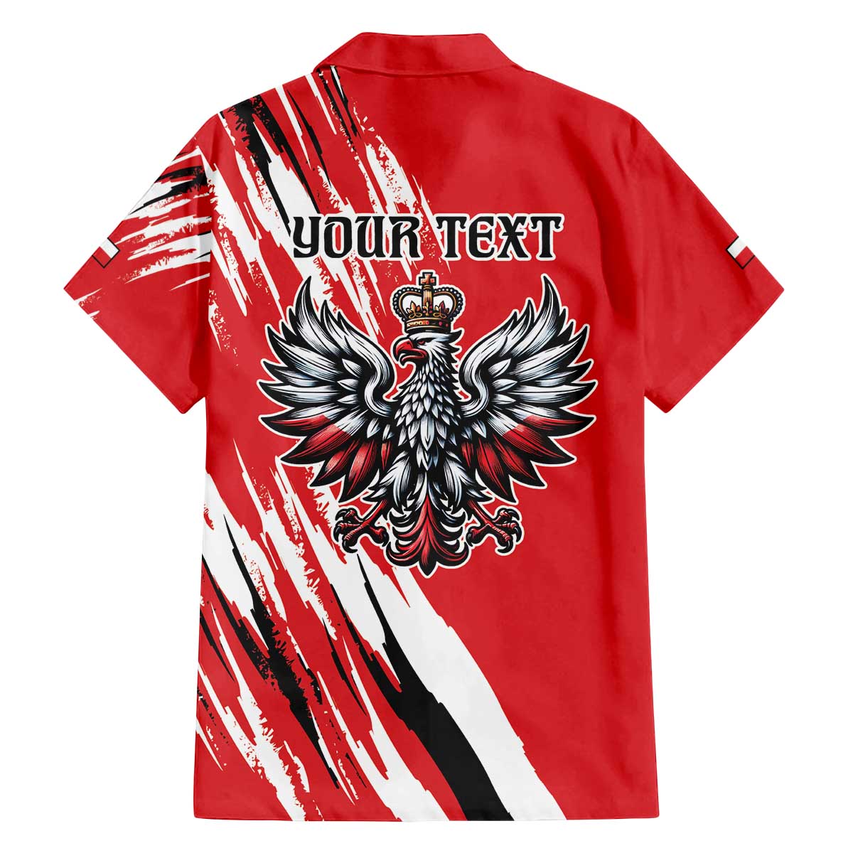 Poland National Flag Day Personalized Family Matching Off The Shoulder Long Sleeve Dress and Hawaiian Shirt Polsk Eagle Simple Style