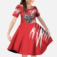 Poland National Flag Day Personalized Family Matching Off Shoulder Maxi Dress and Hawaiian Shirt Polsk Eagle Simple Style