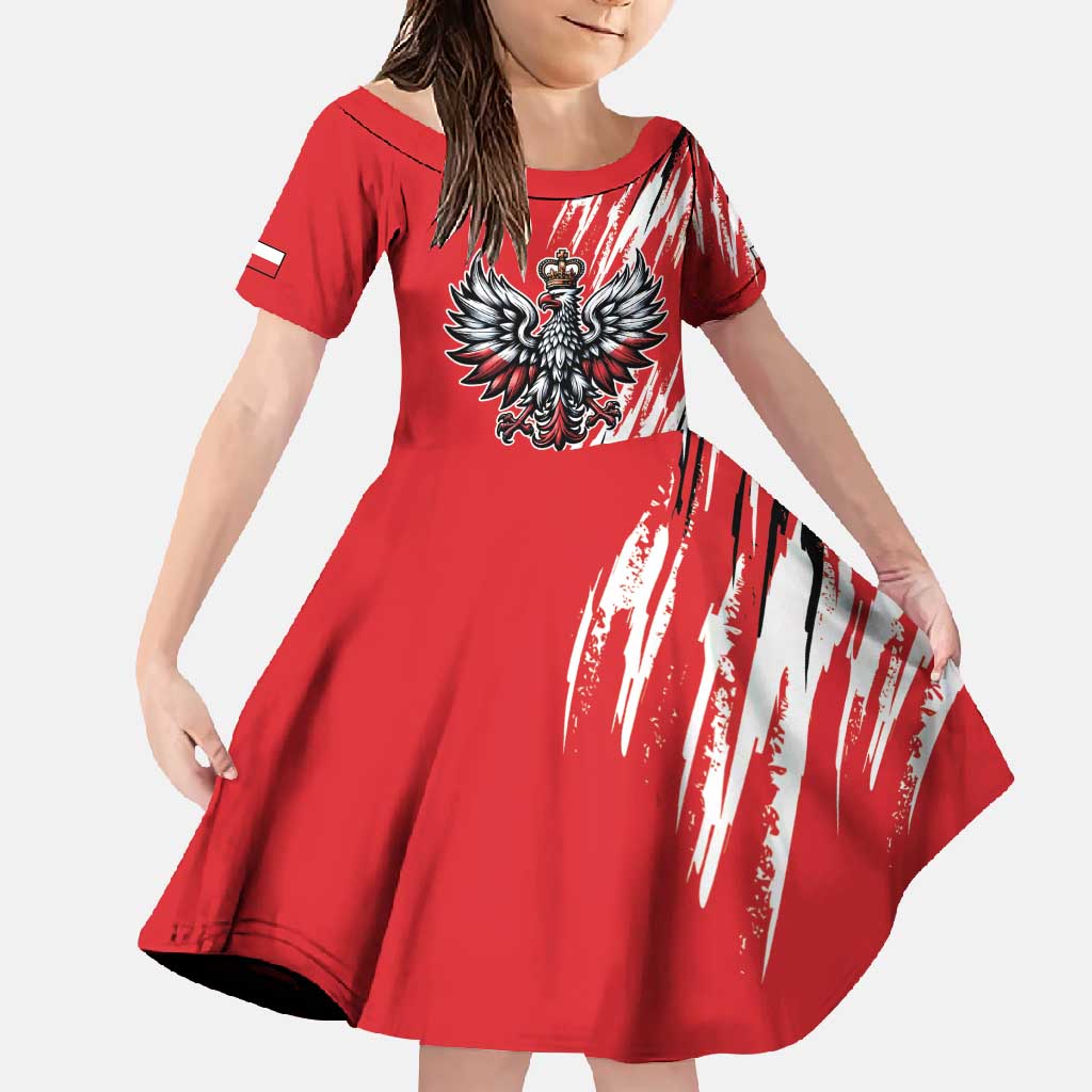Poland National Flag Day Personalized Family Matching Summer Maxi Dress and Hawaiian Shirt Polsk Eagle Simple Style