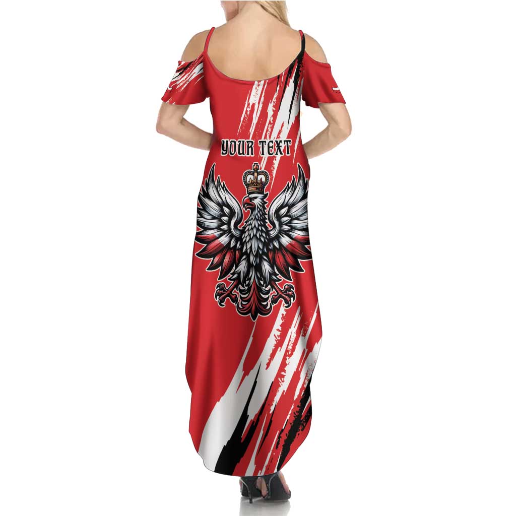 Poland National Flag Day Personalized Family Matching Summer Maxi Dress and Hawaiian Shirt Polsk Eagle Simple Style