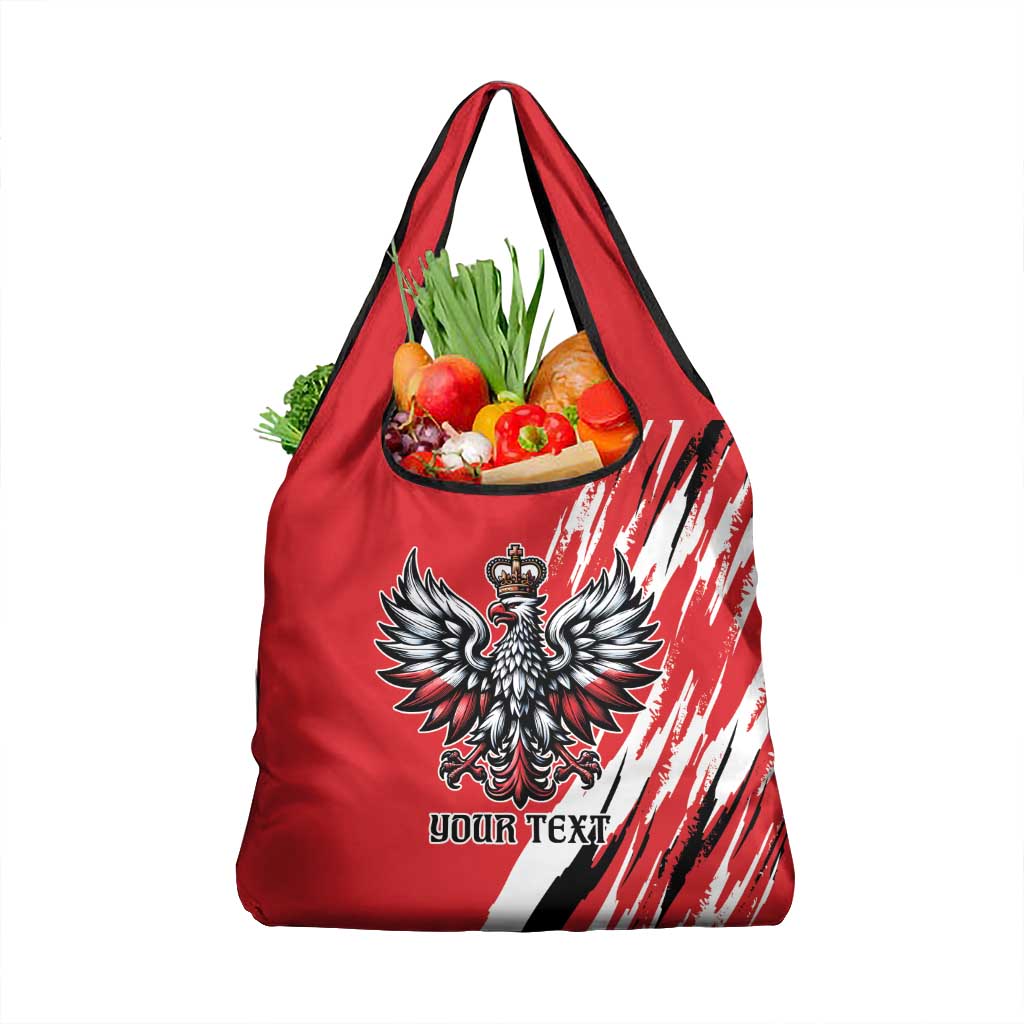 Poland National Flag Day Personalized Grocery Bag Polsk Eagle Simple Style