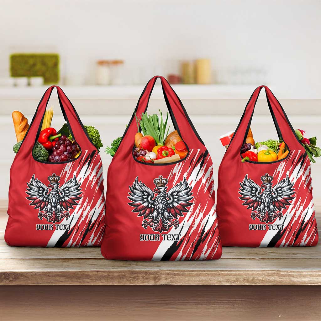 Poland National Flag Day Personalized Grocery Bag Polsk Eagle Simple Style