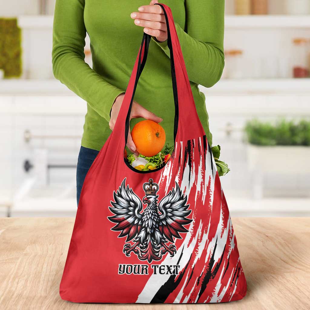 Poland National Flag Day Personalized Grocery Bag Polsk Eagle Simple Style