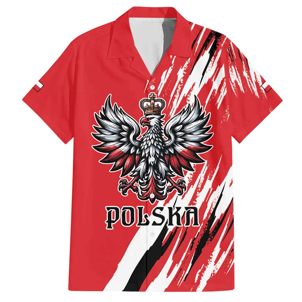 Poland National Flag Day Personalized Hawaiian Shirt Polsk Eagle Simple Style