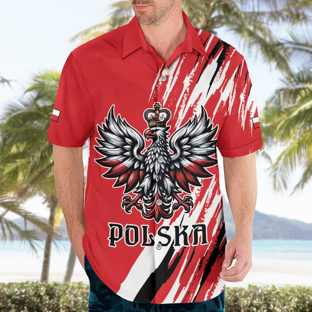 Poland National Flag Day Personalized Hawaiian Shirt Polsk Eagle Simple Style