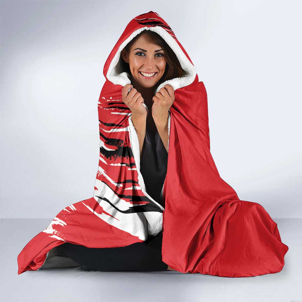 Poland National Flag Day Personalized Hooded Blanket Polsk Eagle Simple Style