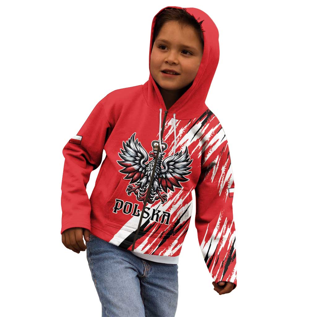 Poland National Flag Day Personalized Kid Hoodie Polsk Eagle Simple Style