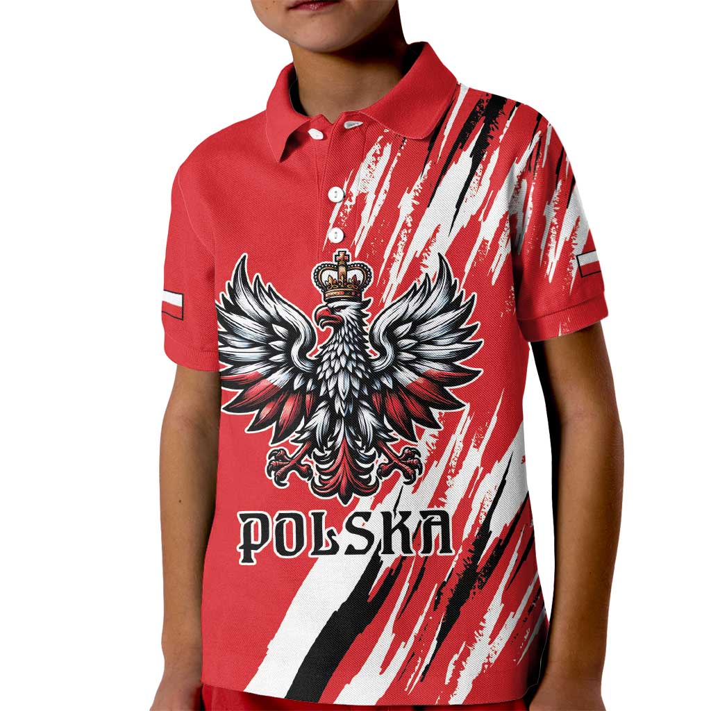 Poland National Flag Day Personalized Kid Polo Shirt Polsk Eagle Simple Style