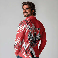Poland National Flag Day Personalized Long Sleeve Polo Shirt Polsk Eagle Simple Style
