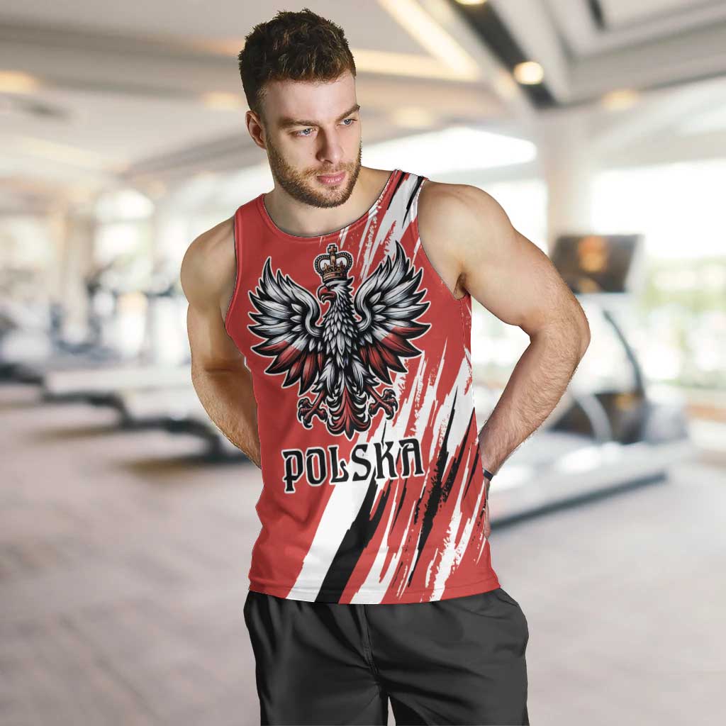 Poland National Flag Day Personalized Men Tank Top Polsk Eagle Simple Style