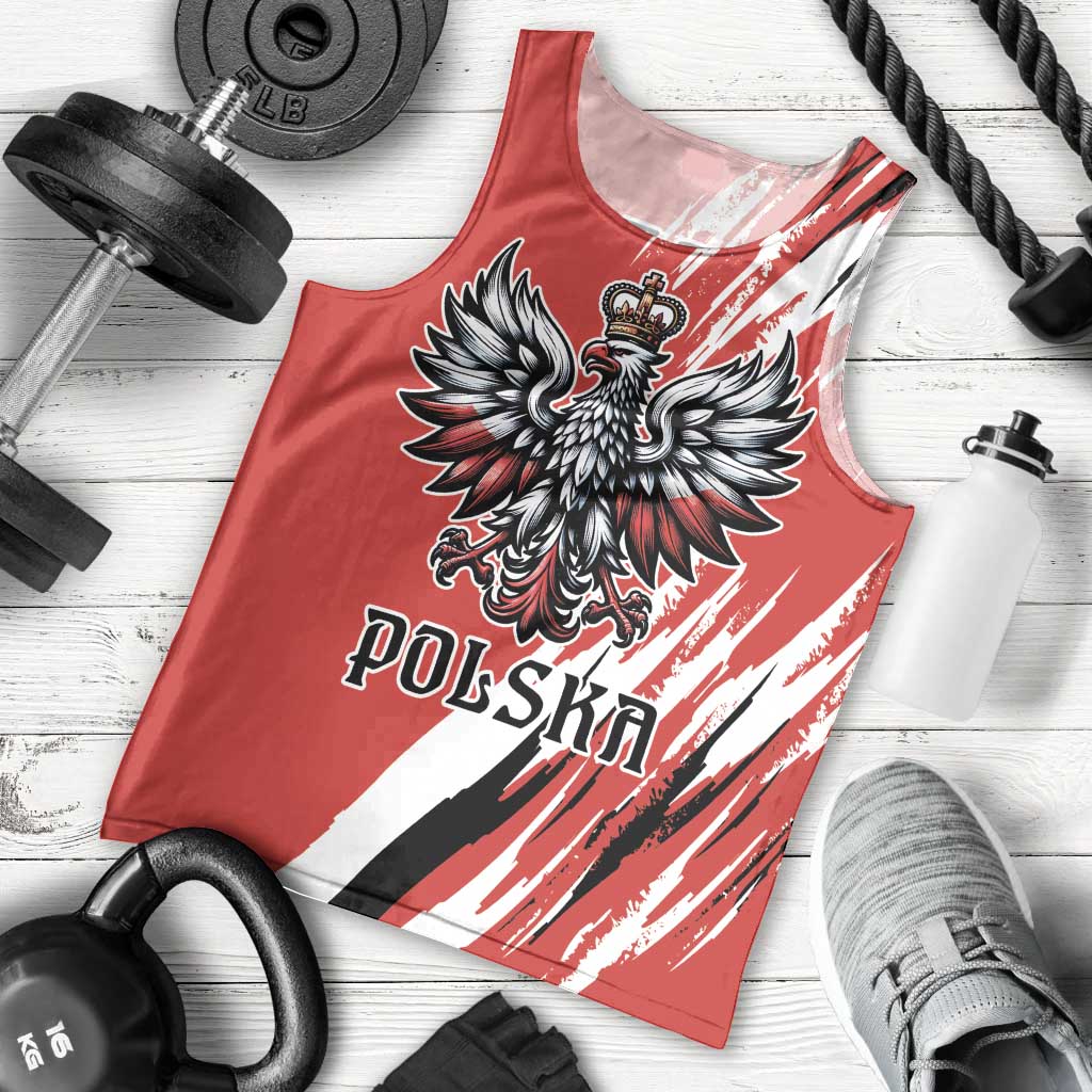 Poland National Flag Day Personalized Men Tank Top Polsk Eagle Simple Style