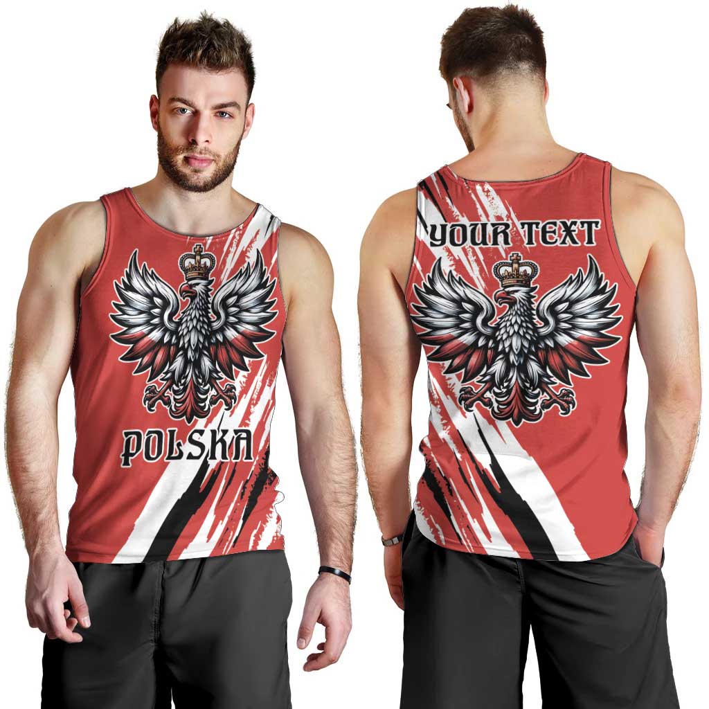 Poland National Flag Day Personalized Men Tank Top Polsk Eagle Simple Style