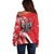 Poland National Flag Day Personalized Off Shoulder Sweater Polsk Eagle Simple Style