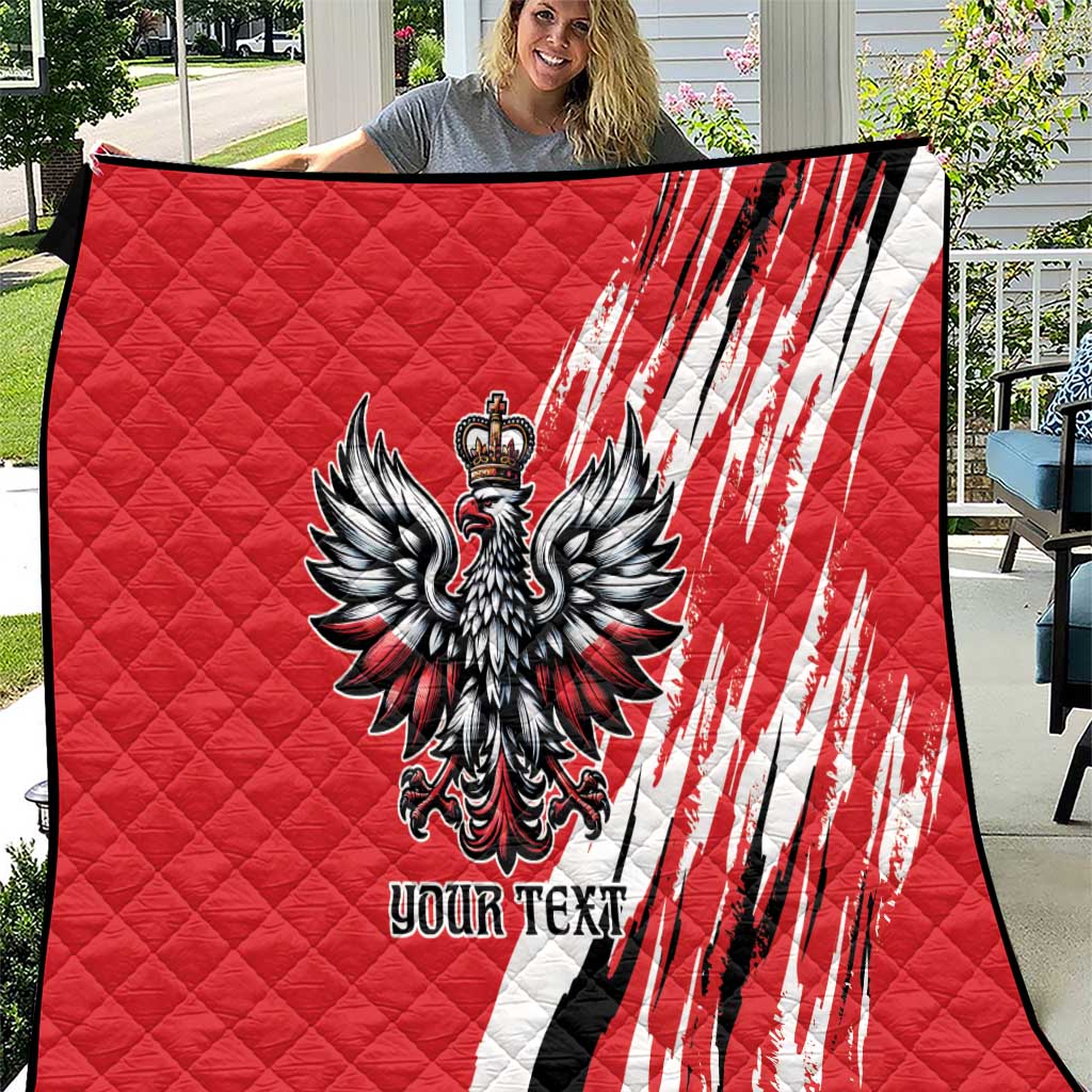 Poland National Flag Day Personalized Quilt Polsk Eagle Simple Style