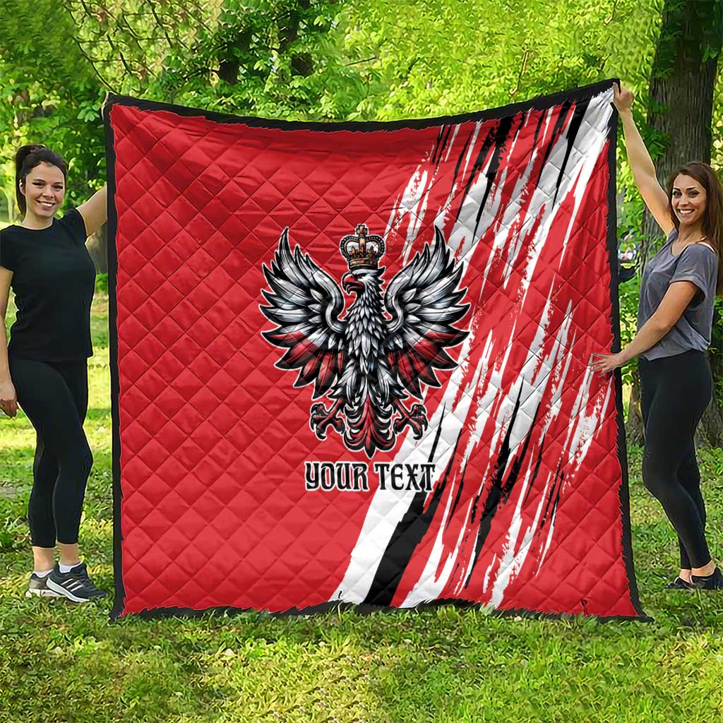 Poland National Flag Day Personalized Quilt Polsk Eagle Simple Style
