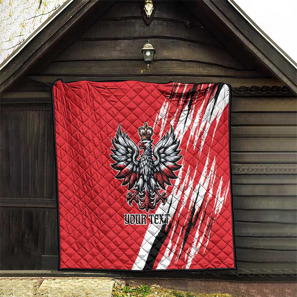 Poland National Flag Day Personalized Quilt Polsk Eagle Simple Style