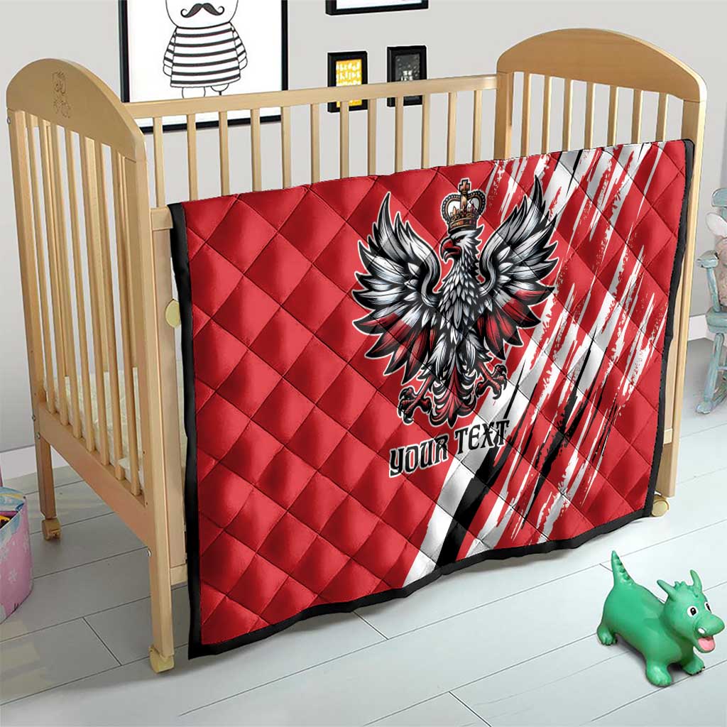 Poland National Flag Day Personalized Quilt Polsk Eagle Simple Style