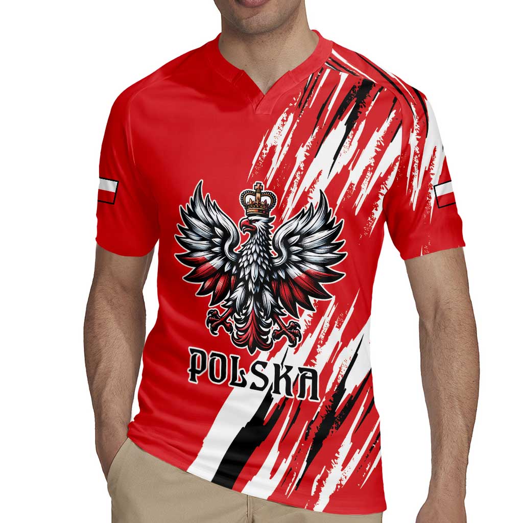 Poland National Flag Day Personalized Rugby Jersey Polsk Eagle Simple Style