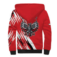 Poland National Flag Day Personalized Sherpa Hoodie Polsk Eagle Simple Style