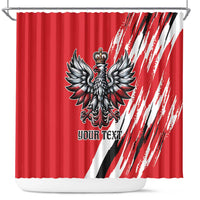 Poland National Flag Day Personalized Shower Curtain Polsk Eagle Simple Style