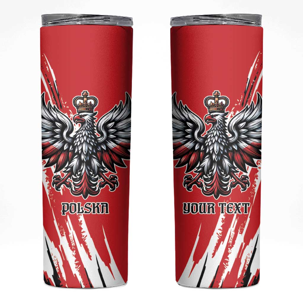 Poland National Flag Day Personalized Skinny Tumbler Polsk Eagle Simple Style