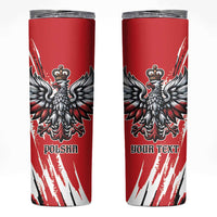 Poland National Flag Day Personalized Skinny Tumbler Polsk Eagle Simple Style