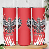 Poland National Flag Day Personalized Skinny Tumbler Polsk Eagle Simple Style
