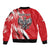 Poland National Flag Day Personalized Sleeve Zip Bomber Jacket Polsk Eagle Simple Style