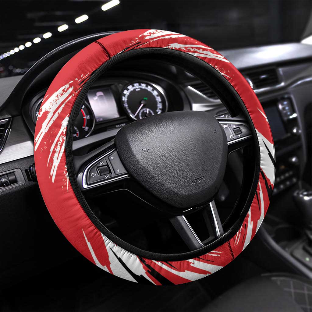 Poland National Flag Day Steering Wheel Cover Polsk Eagle Simple Style