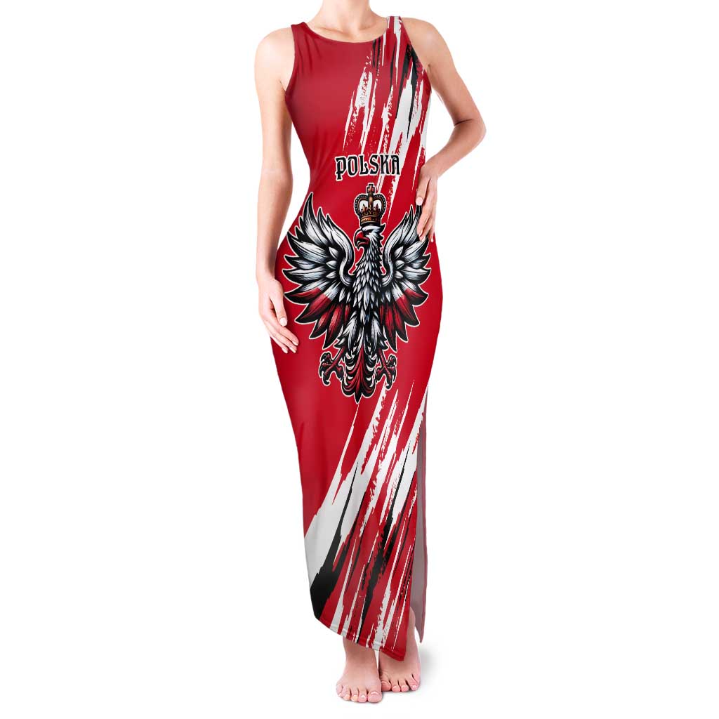 Poland National Flag Day Personalized Tank Maxi Dress Polsk Eagle Simple Style